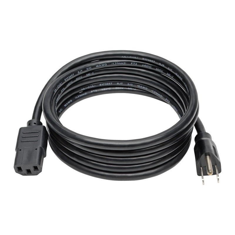 Tripp Lite Computer Power Cord, 13A, 16AWG (NEMA 5-15P to IEC-320-C13) 8-ft.(P006-008-13A) - Image 2